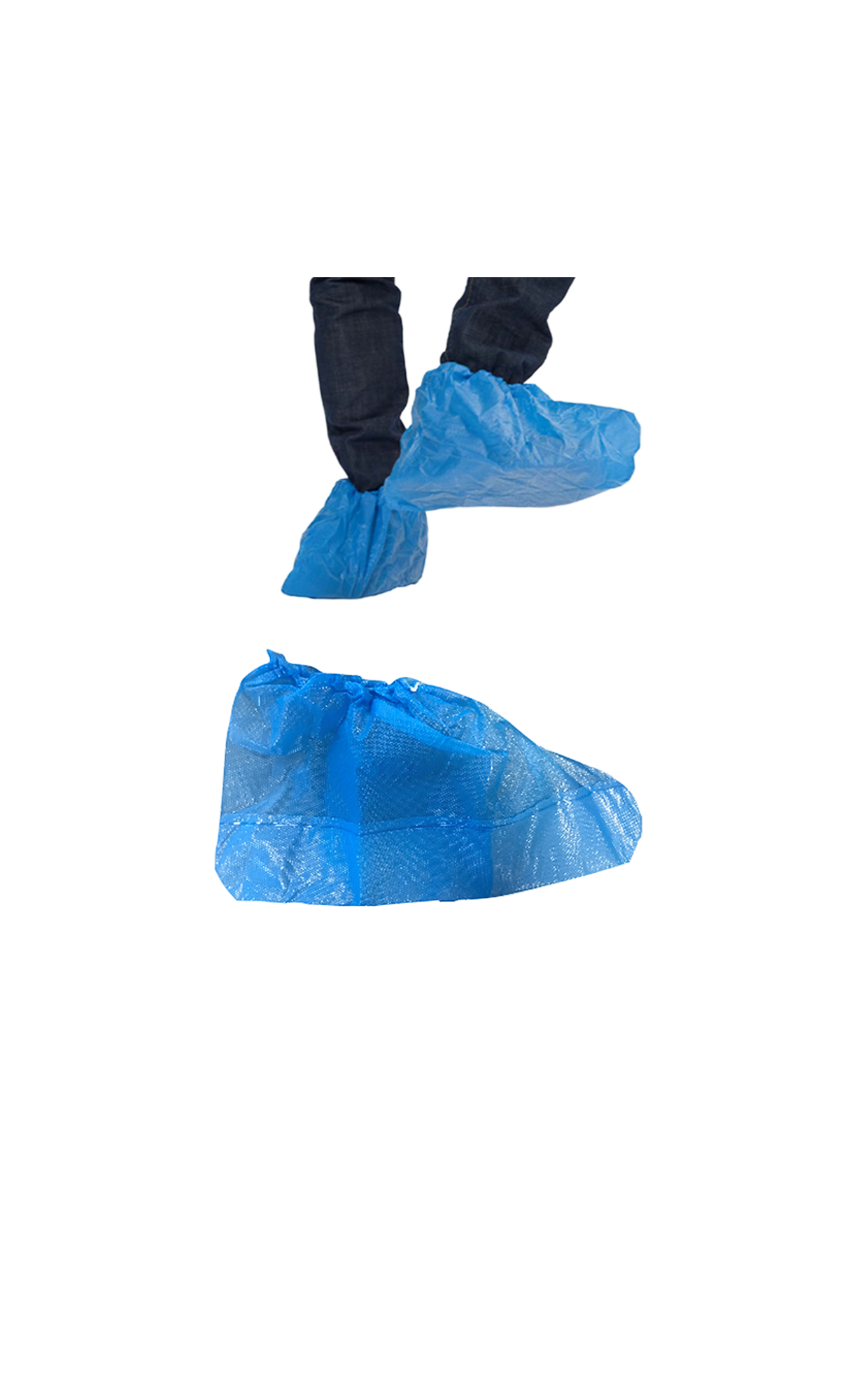 Überschuh PE-Folie 25 cm blau